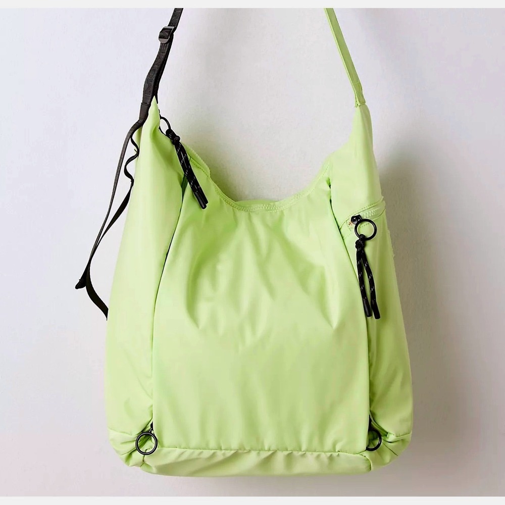 FP Movement by Free People No Time Zones Carryall Tote Women Whipped Lime NWT